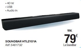 Philips Soundbar  HTL2101/A  40watt RMS 5.1